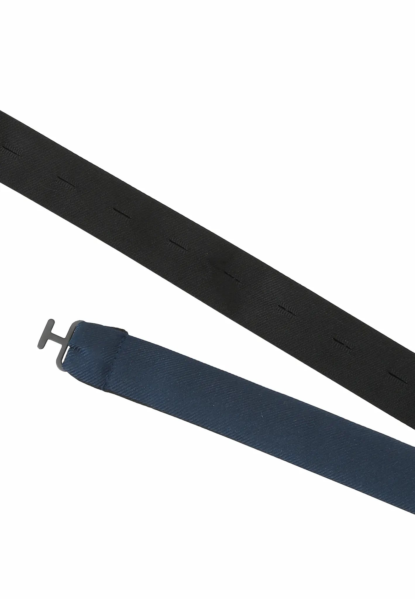 (Dunkelblau) Übergrößen Fliege Seide Uni Basic mit verstellbarem Band
