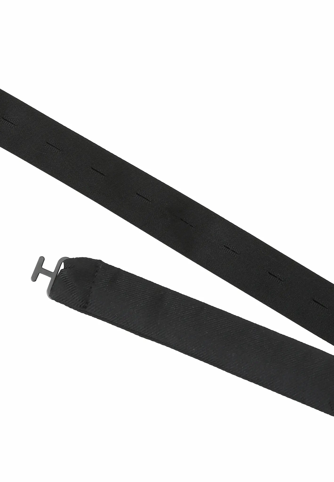 (Schwarz) Übergrößen Fliege Seide Uni Basic mit verstellbarem Band