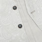 (Champagner) Hochzeitsweste Herren Paisley – Detailansicht Knöpfe und Paisley-Muster