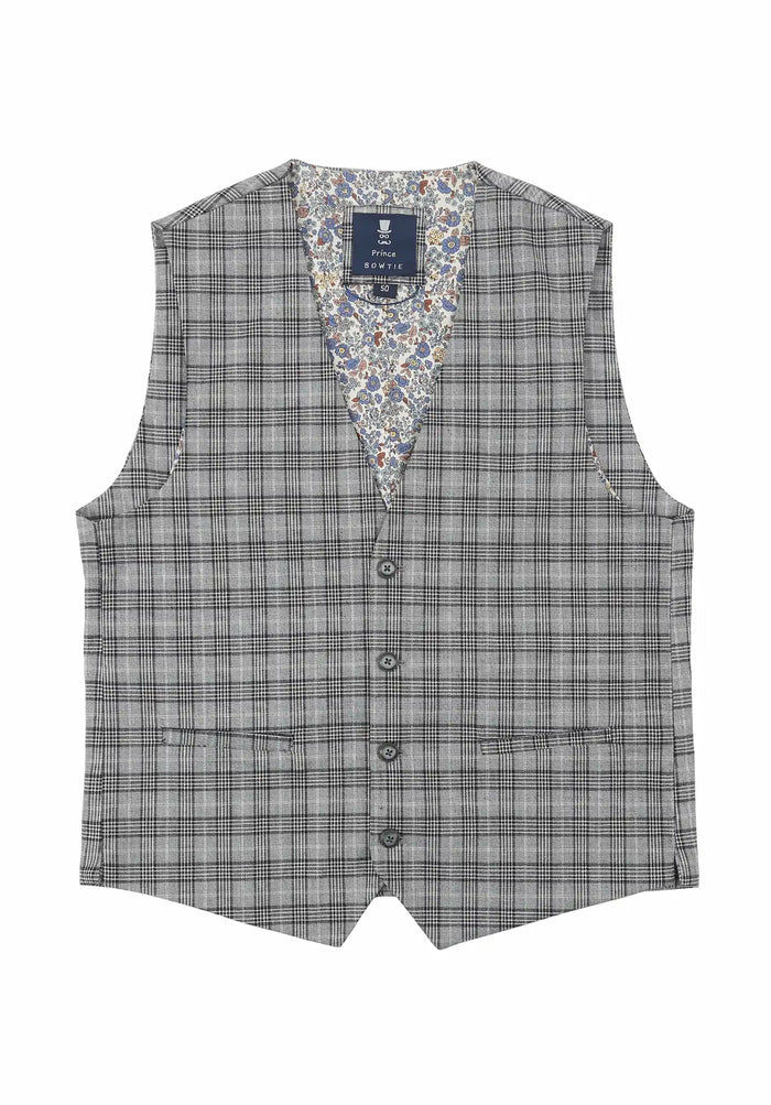 Gilet homme - Prince de Galles Gris