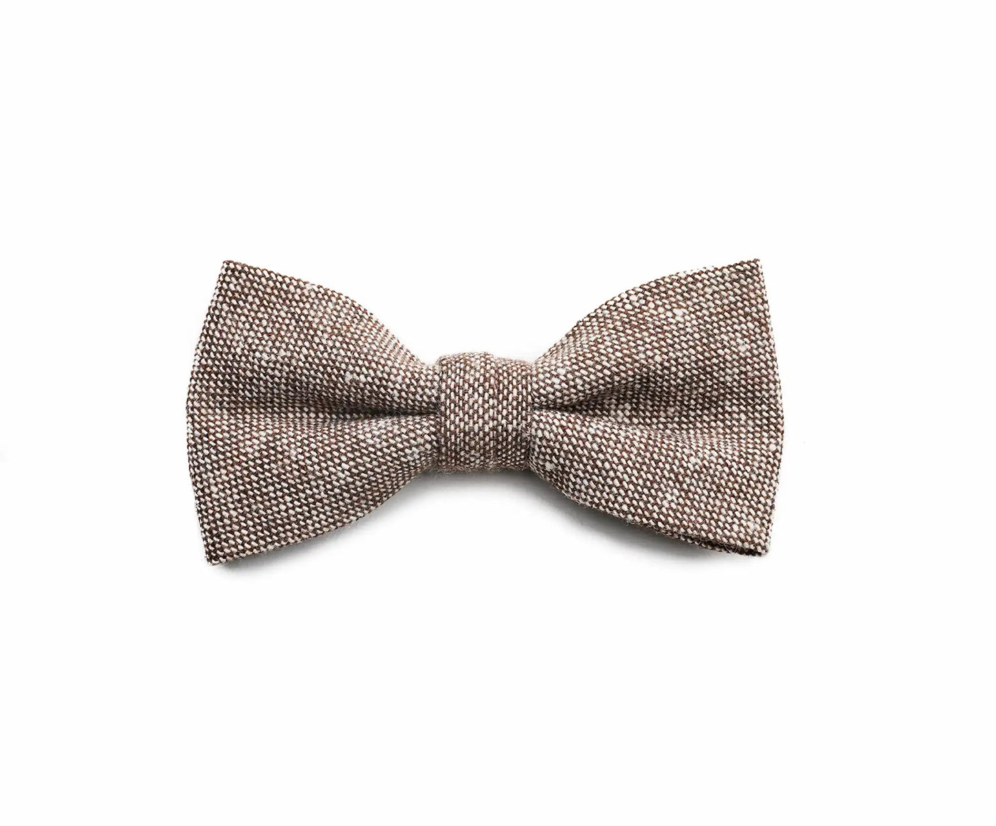 (Beige) Fliege Tweed Wolle – Detailansicht Draufsicht