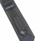 (Schwarz Uni) Rückseite der Zip-Trauerkrawatte mit Reißverschluss und Schlaufe, vorgebunden und verstellbar