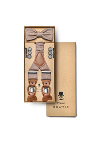 (Ziegel) Hosenträger Set mit Fliege im Sale bei style4him.de
